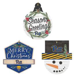 Jardine - Pitt Panthers Ornament Bundle - White