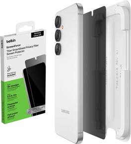 Belkin - Titan SmartShield Privacy Filter Screen Protector for Samsung Galaxy S26 w/ Easy Align Tray - Clear