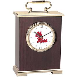 Jardine - Ole Miss Rebels Carriage Clock - Gold