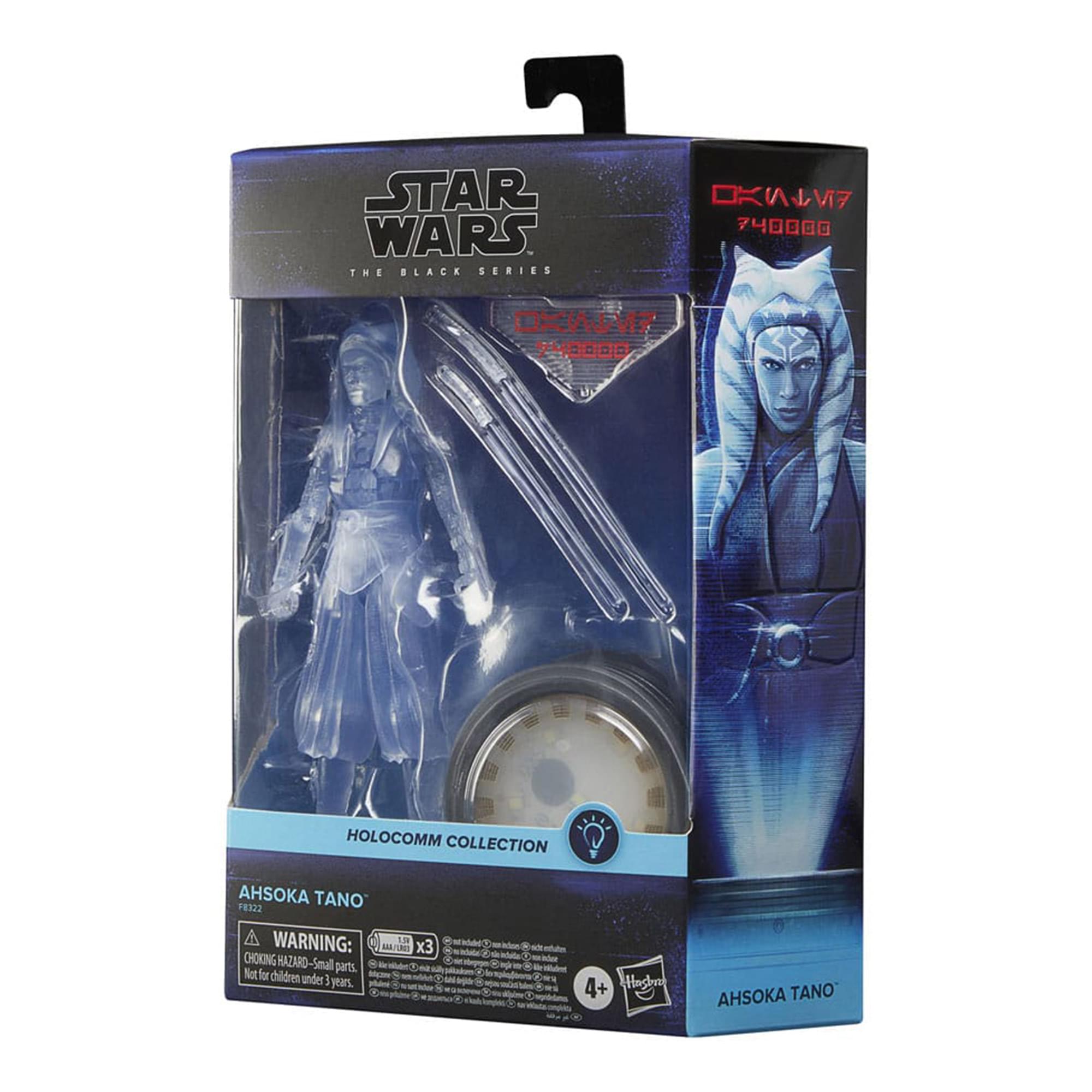 STAR WARS THE BLACK SERIES OKWLV7 740000 XWM7 74 HODDO HOLOCOMM COLLECTION AHSOKA TANO PE322  
WARNING: 150 WA/UNG X3 CHOKING HAZARD-Small parts. Not for children under 3 years. 4+  
AHSOKA TANO