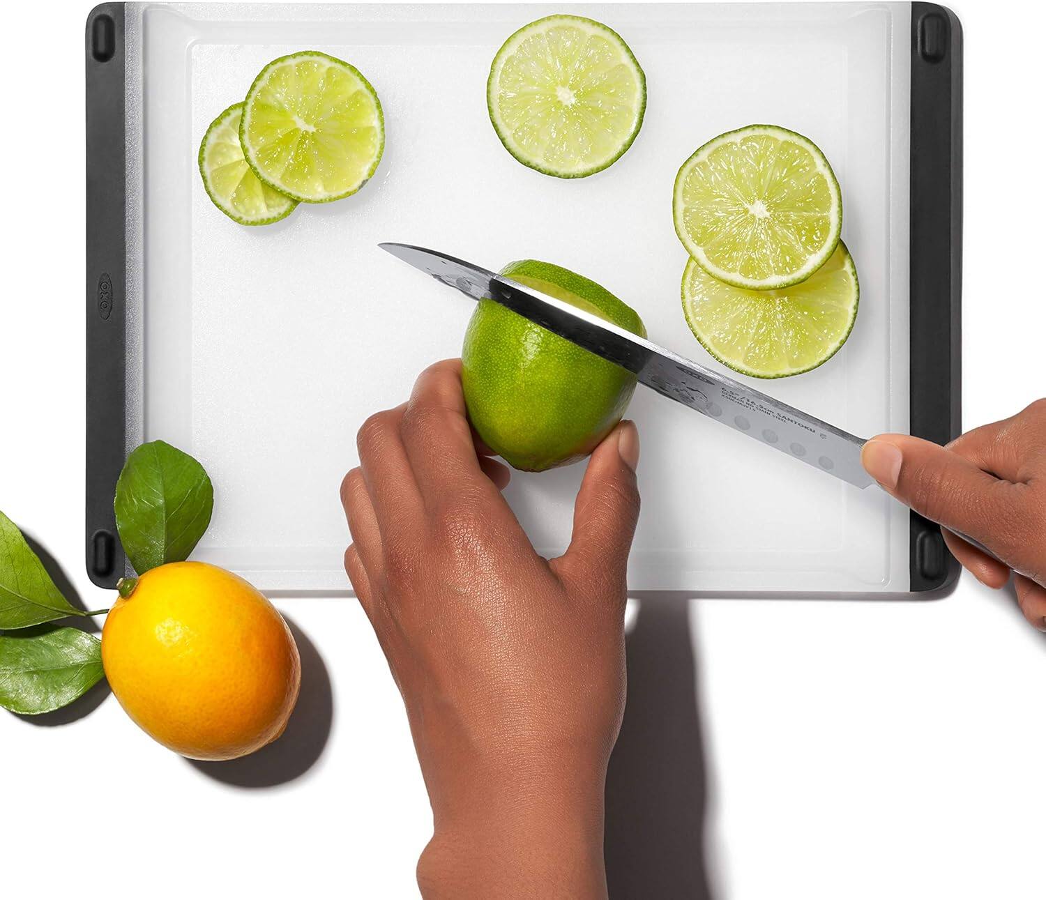 Alt View 3. PARKER SLATER - OXO Good Grips 2‑Pc Plastic Cutting Board Set – Clear, Non‑Slip.