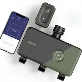 Wikistore - WiFi Sprinkler Timer 3 Zone Smart Water Hose Timer Compatible with Alexa Google Assistant