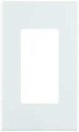 Leviton - 1-Gang Decora Plus Screwless Wall Plate, 80301-SW - White