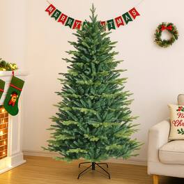 BreeBe - Pre-Lit Artificial Christmas Tree with App-Controlled LED Lights - Green