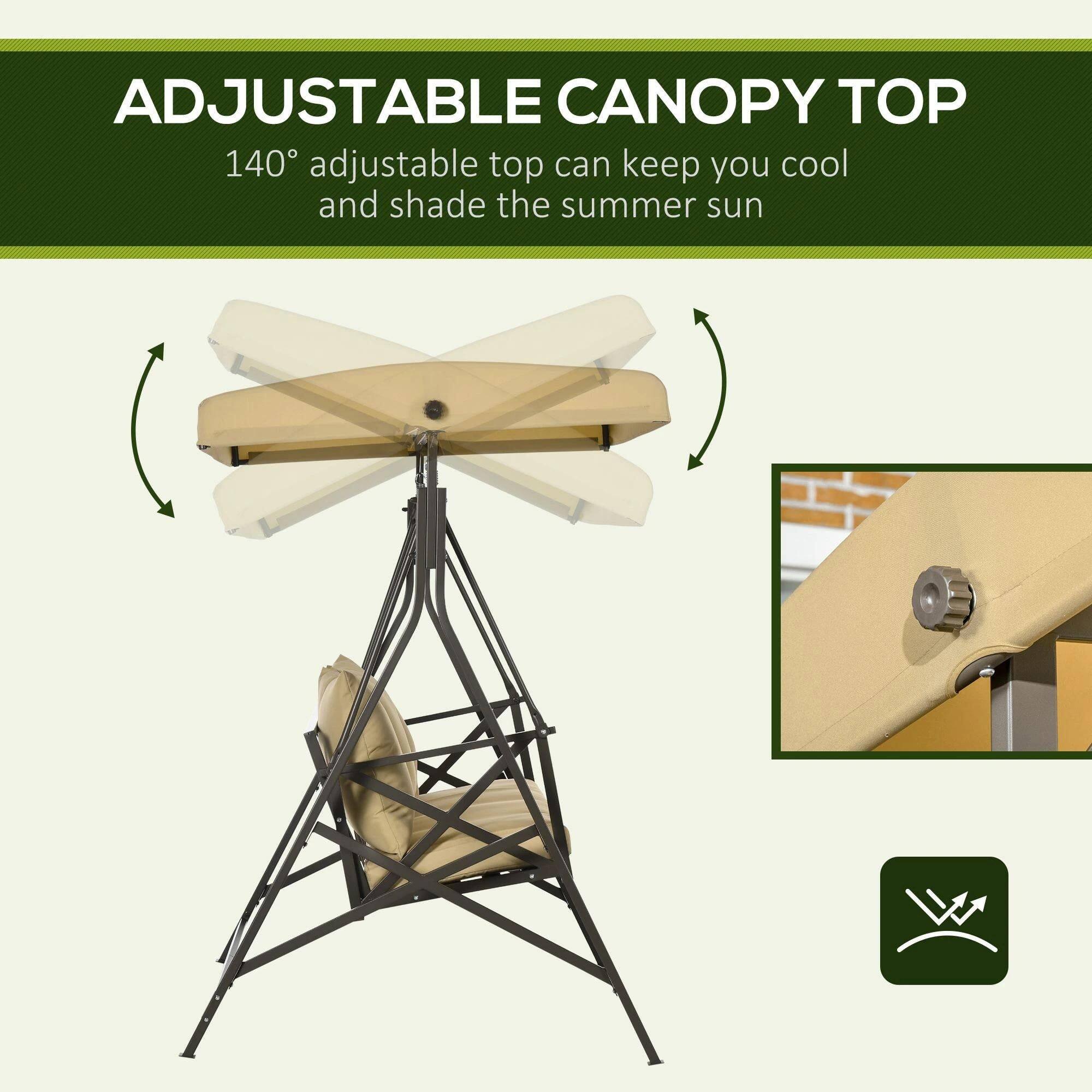 ADJUSTABLE CANOPY TOP

140° adjustable top can keep you cool and shade the summer sun.