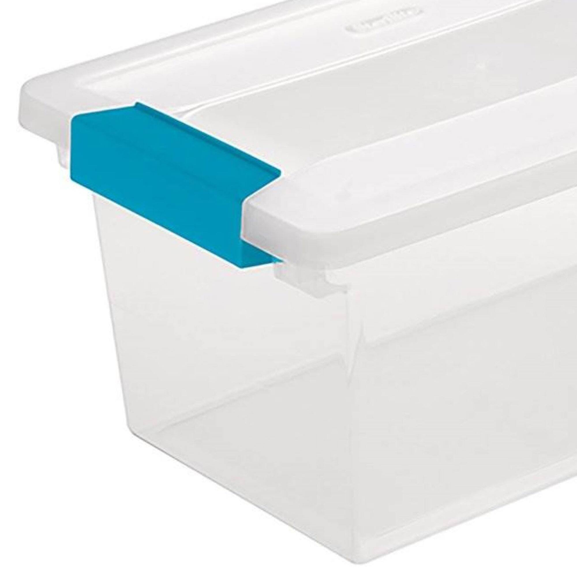 Alt View 6. Sterilite - Sterilite Medium Clear Storage Tote, 8 Pack, & Large Clear Storage Tote, 8 Pack - Clear.