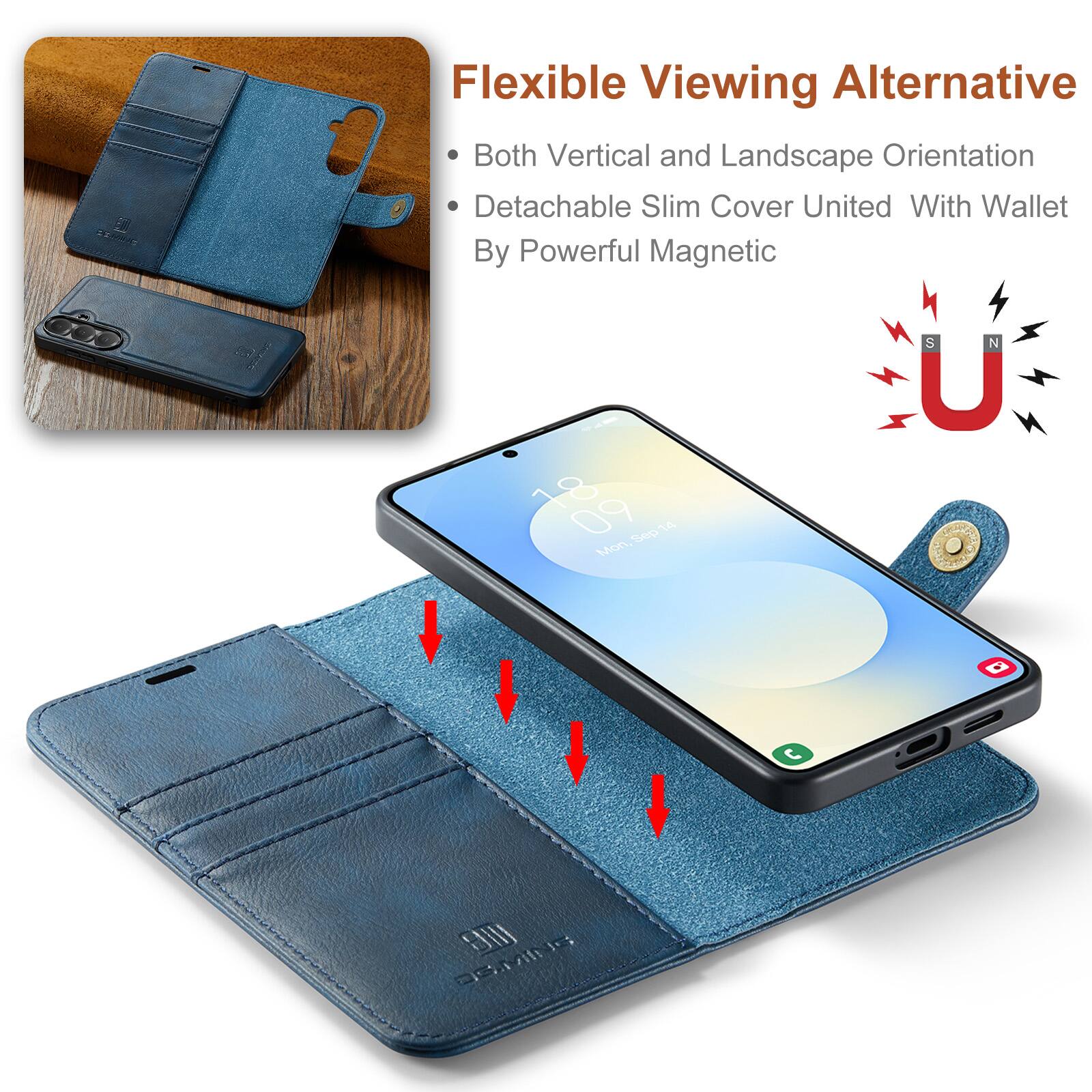Flexible Viewing Alternative  
Both Vertical and Landscape Orientation  
Detachable Slim Cover United With Wallet By Powerful Magnetic