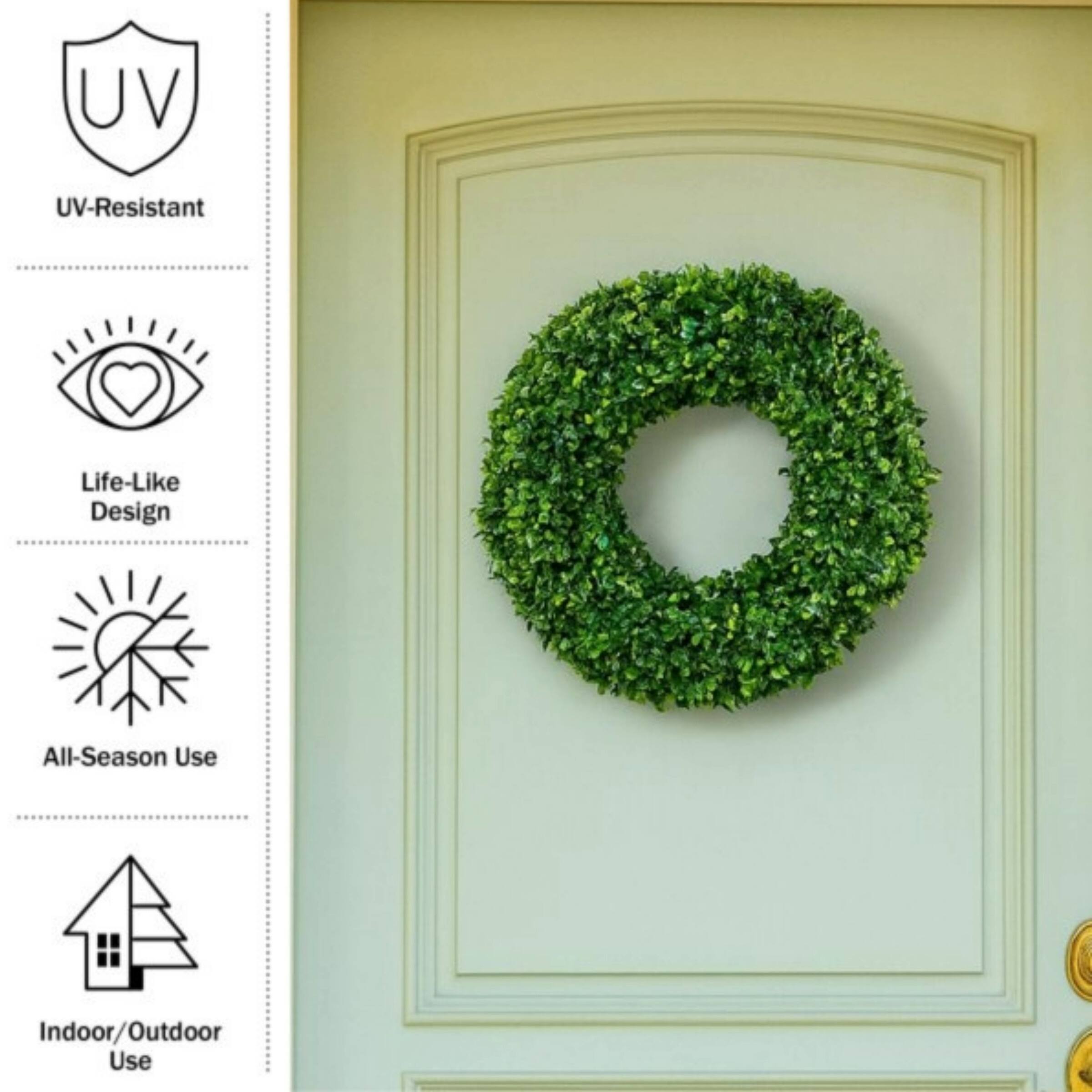 UV-Resistant  
Life-Like Design  
All-Season Use  
Indoor/Outdoor Use