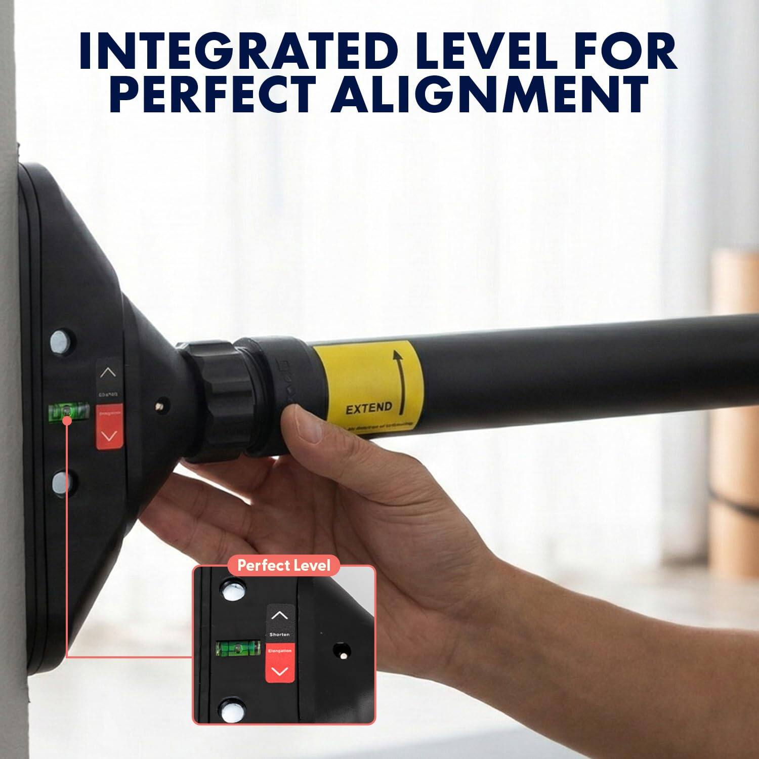 INTEGRATED LEVEL FOR PERFECT ALIGNMENT

Perfect Level

EXTEND