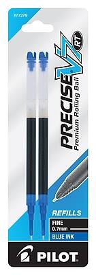 #77279  
RT  
PRECISE  
Premium Rolling Ball  
REFILLS  
FINE 0.7mm  
BLUE INK  
PILOT