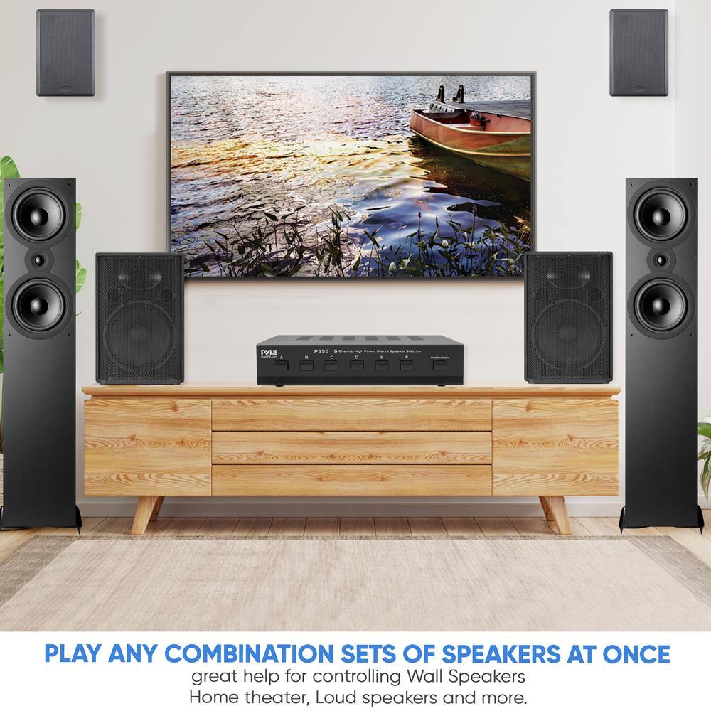 PLAY ANY COMBINATION SETS OF SPEAKERS AT ONCE  
great help for controlling Wall Speakers  
Home theater, Loud speakers and more.