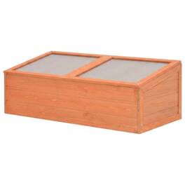 vidaXL - Greenhouse Natural wood Wood and PC board - Brown