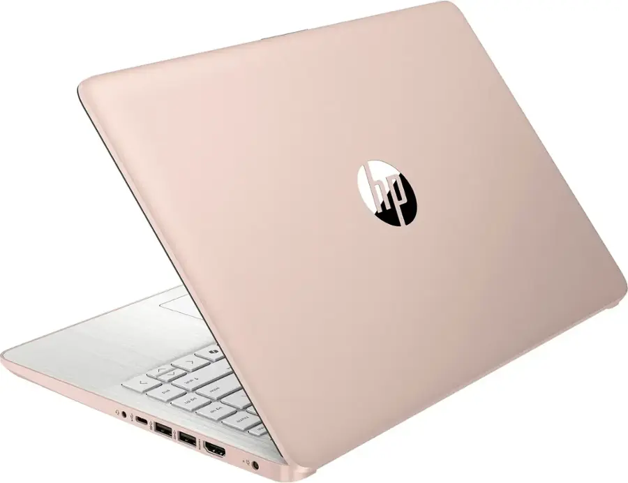 Alt View 10. HP - 14" Laptop - Intel Processor N150 - 4GB Memory - 128GB UFS - Pale Rose Gold.