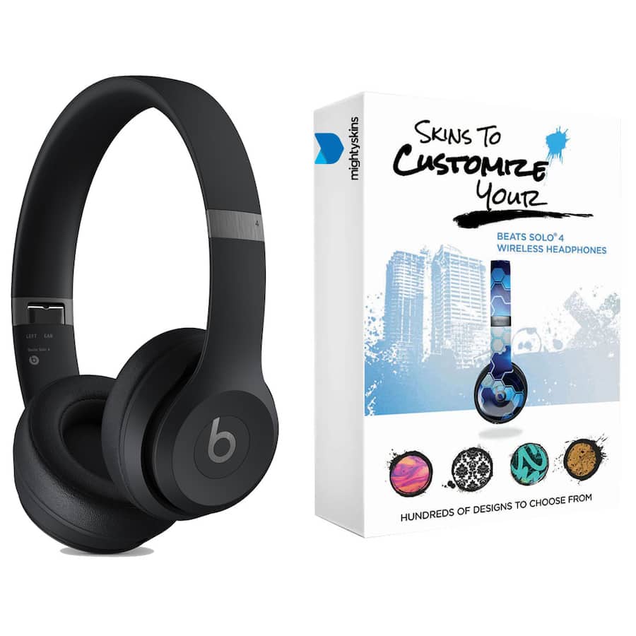 Beats Solo 4 Bluetooth Wireless On Ear Headphones with MightySkins Beats Solo 4 Bluetooth Wireless On Ear Headphones with MightySkins