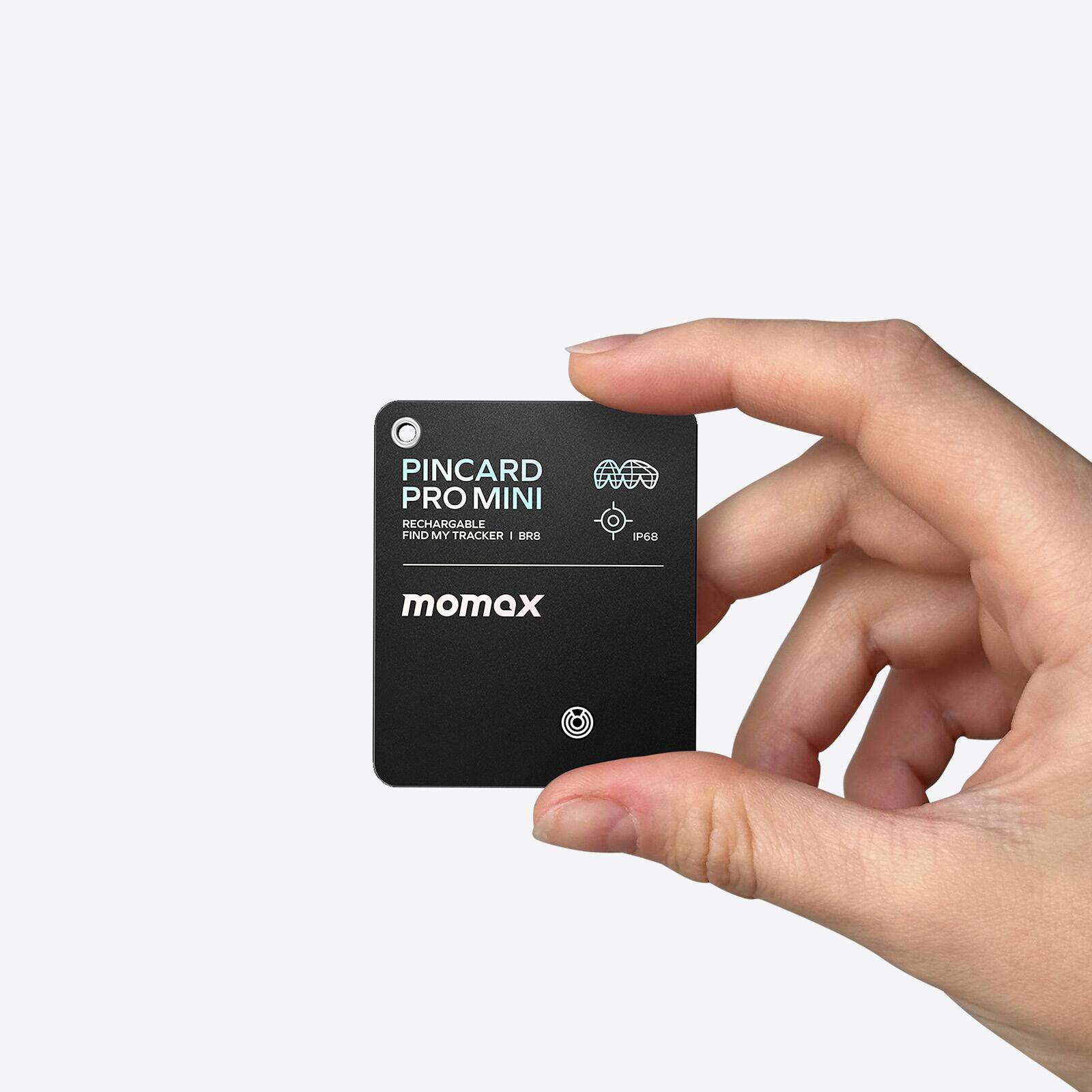 PINCARD PRO MINI RECHARGABLE FIND MY TRACKER - IP68 momex