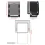 H 36" Max. I 1/16" 1/16"H- 32 Min. 23 1/2" W 21 7/8" D C 1/8" 1/8" C 45 1/2" D Width and depth do not include the door panel.