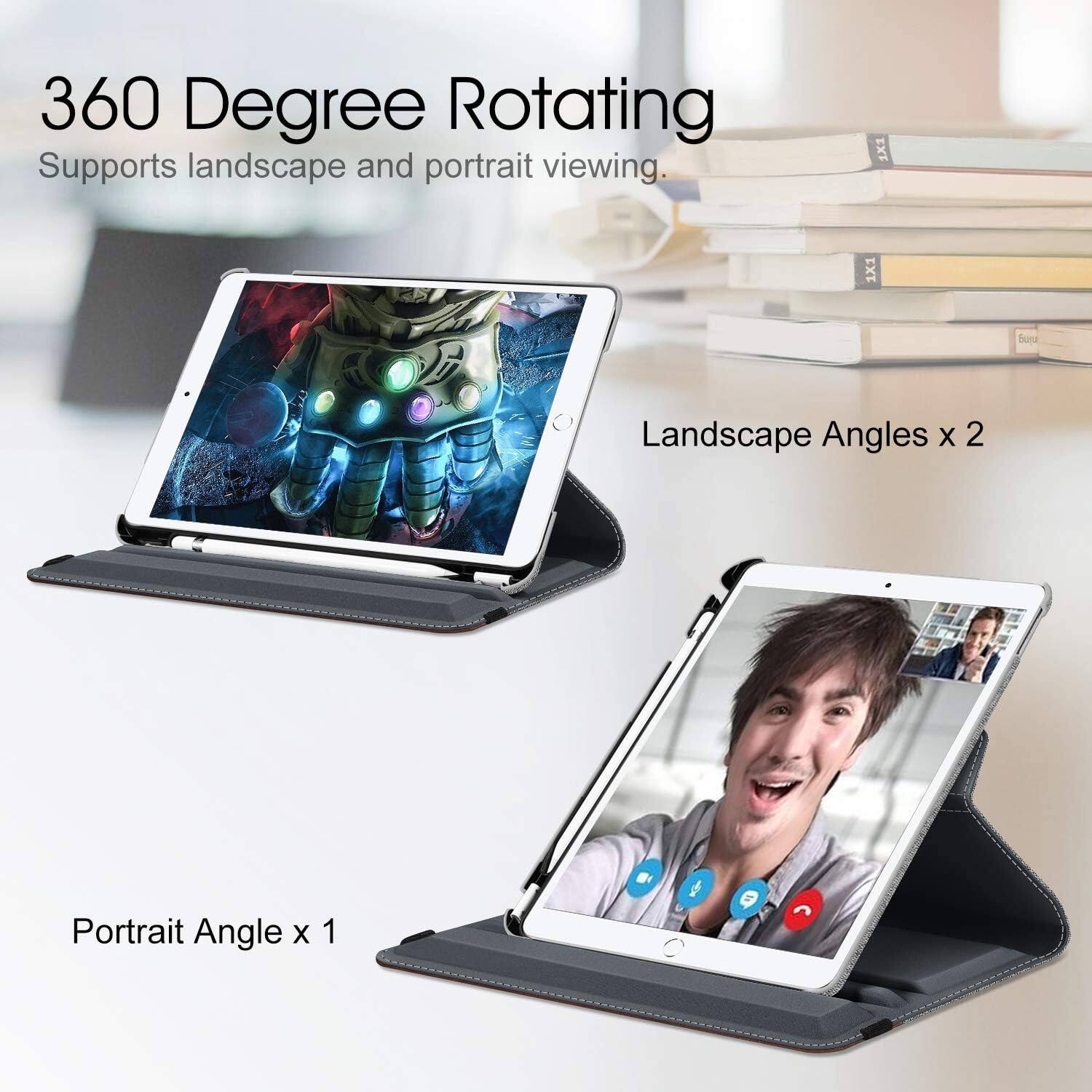 360 Degree Rotating  
Supports landscape and portrait viewing.  
Landscape Angles x 2  
Portrait Angle x 1