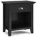 Front. Simpli Home - Acadian Bedside Table - Black.