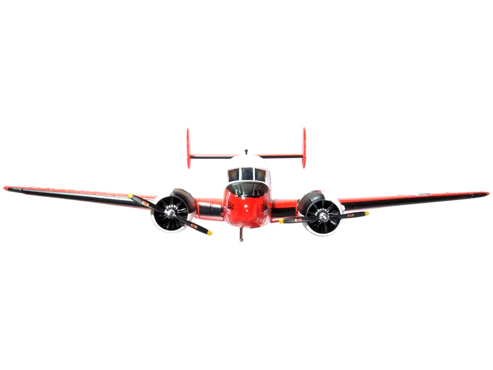 Alt View 2. Oxford Diecast - Beech UC-45J Expeditor Aircraft "US Navy Naval Air Station Miramar - San Diego CA" 1/72 Model Airplane by Oxford Diecast.