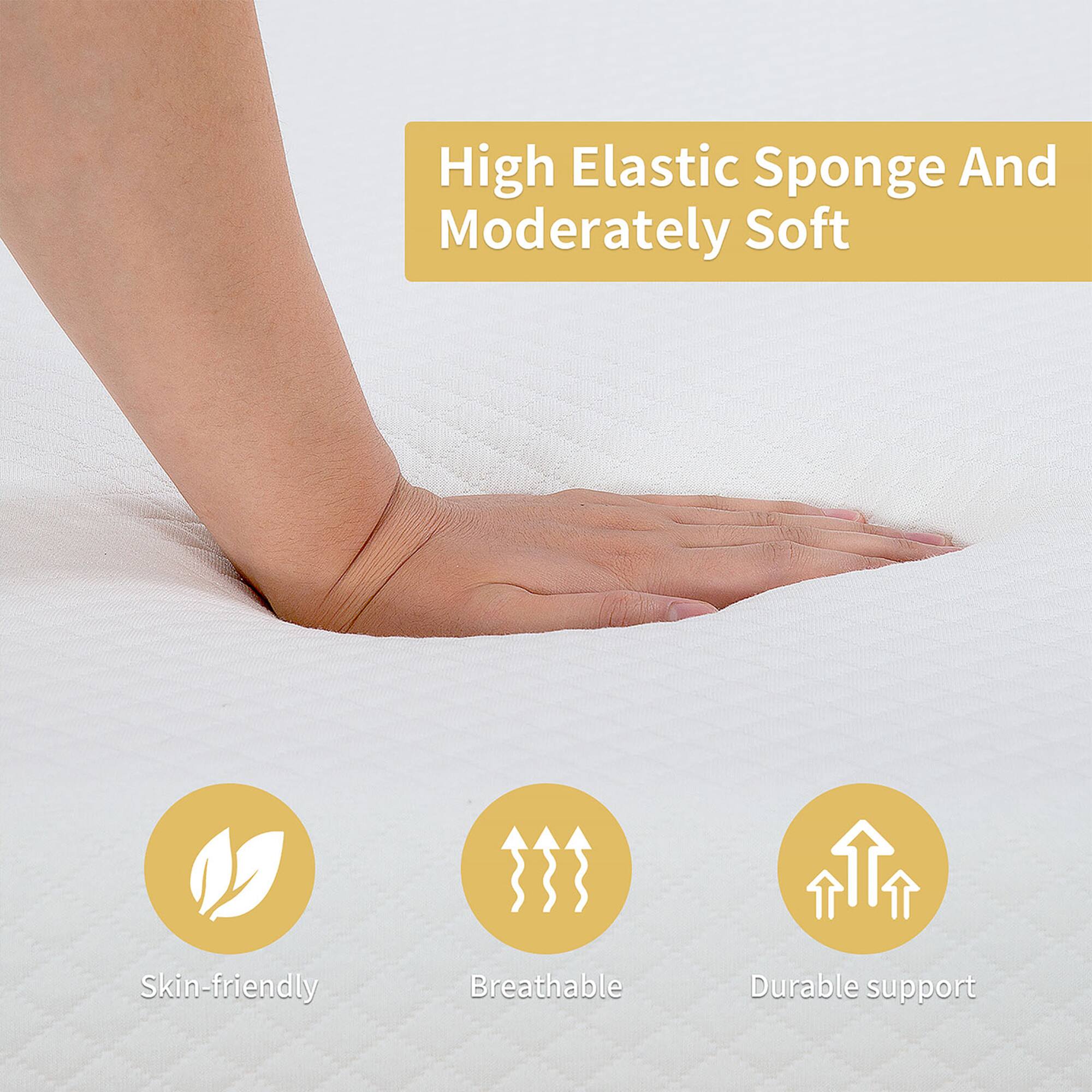 High Elastic Sponge And Moderately Soft

Skin-friendly
Breathable
Durable support