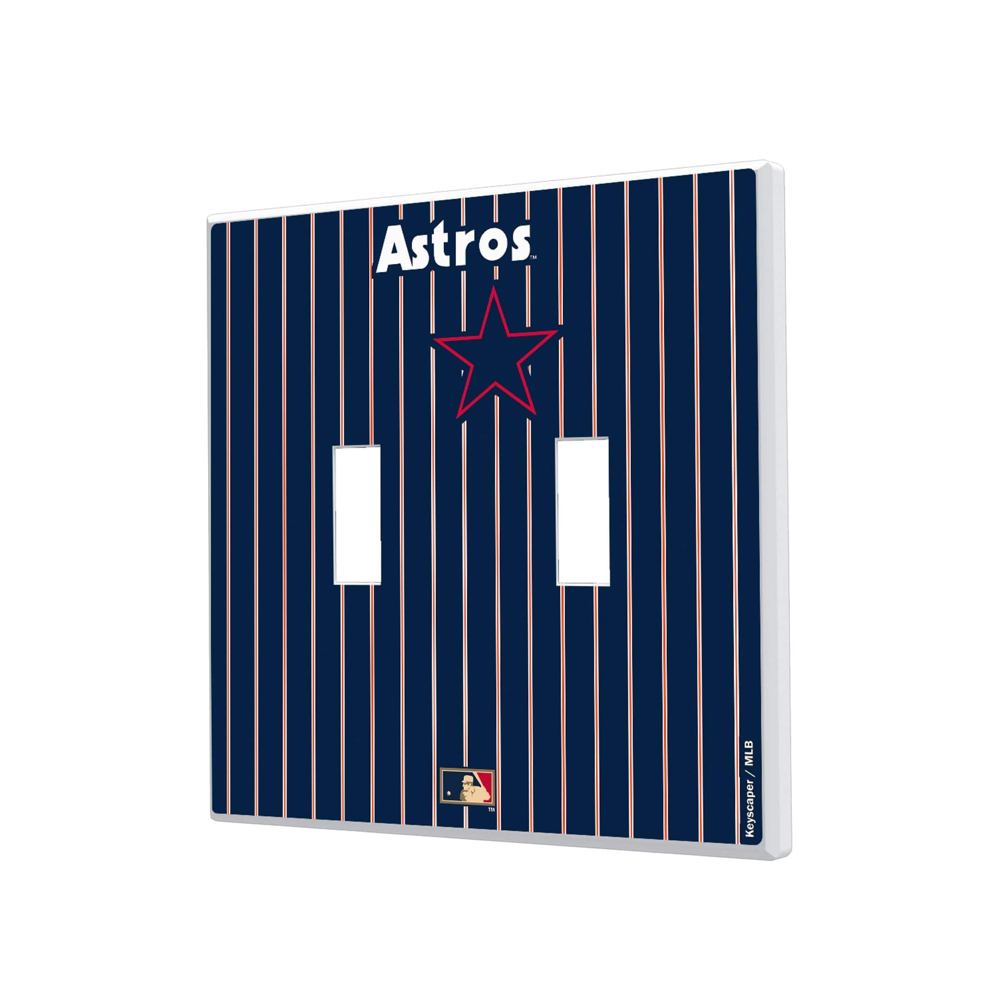 Keyscaper - Houston Astros 1975-1981 Cooperstown Pinstripe Double Toggle Light Switch Plate - Multicolor price history on PriceWatchPro