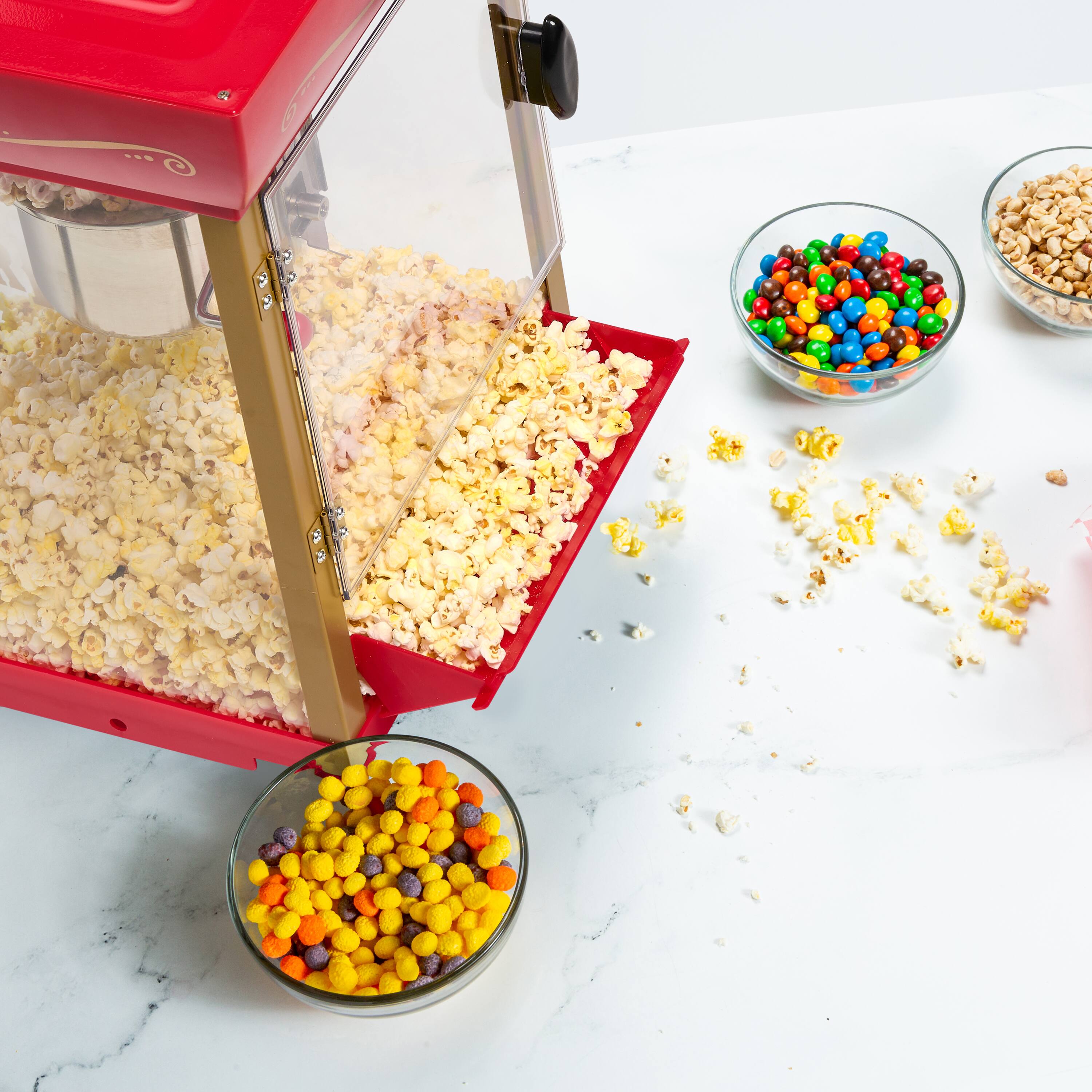 Alt View 10. Nostalgia - 2.5-oz. 10-Cup Popcorn Cart, 48-in. - Red.