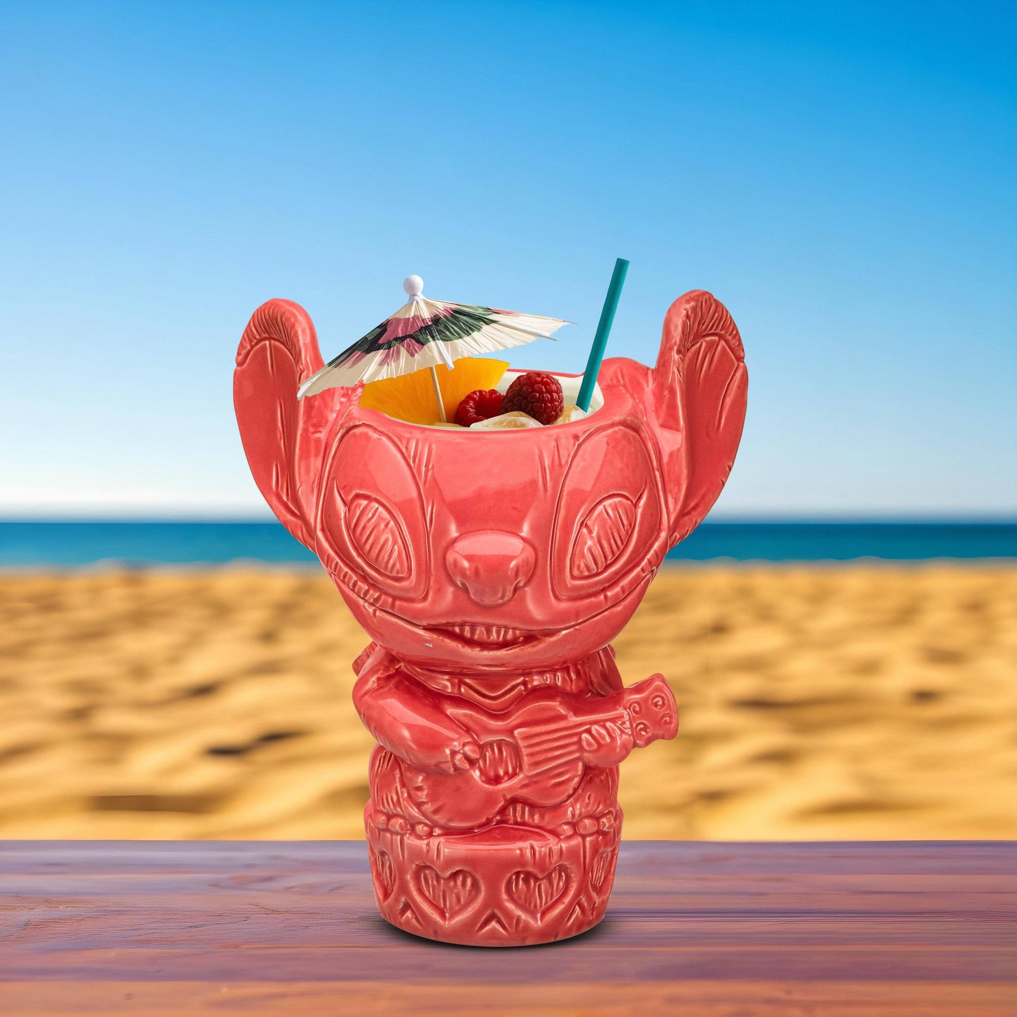 Alt View 10. Disney - Geeki Tikis Disney Lilo & Stitch Angel Ceramic Mug | Holds 14 Ounces - Red.