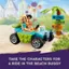 Take the characters for a ride in the beach buggy.
