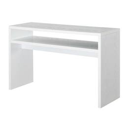 FurniFact - Deluxe Console Table with Spacious Top - White