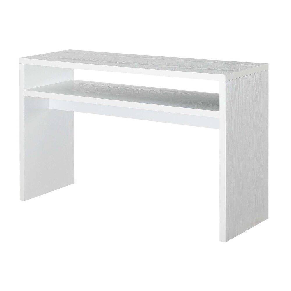 FurniFact - Deluxe Console Table with Spacious Top - White