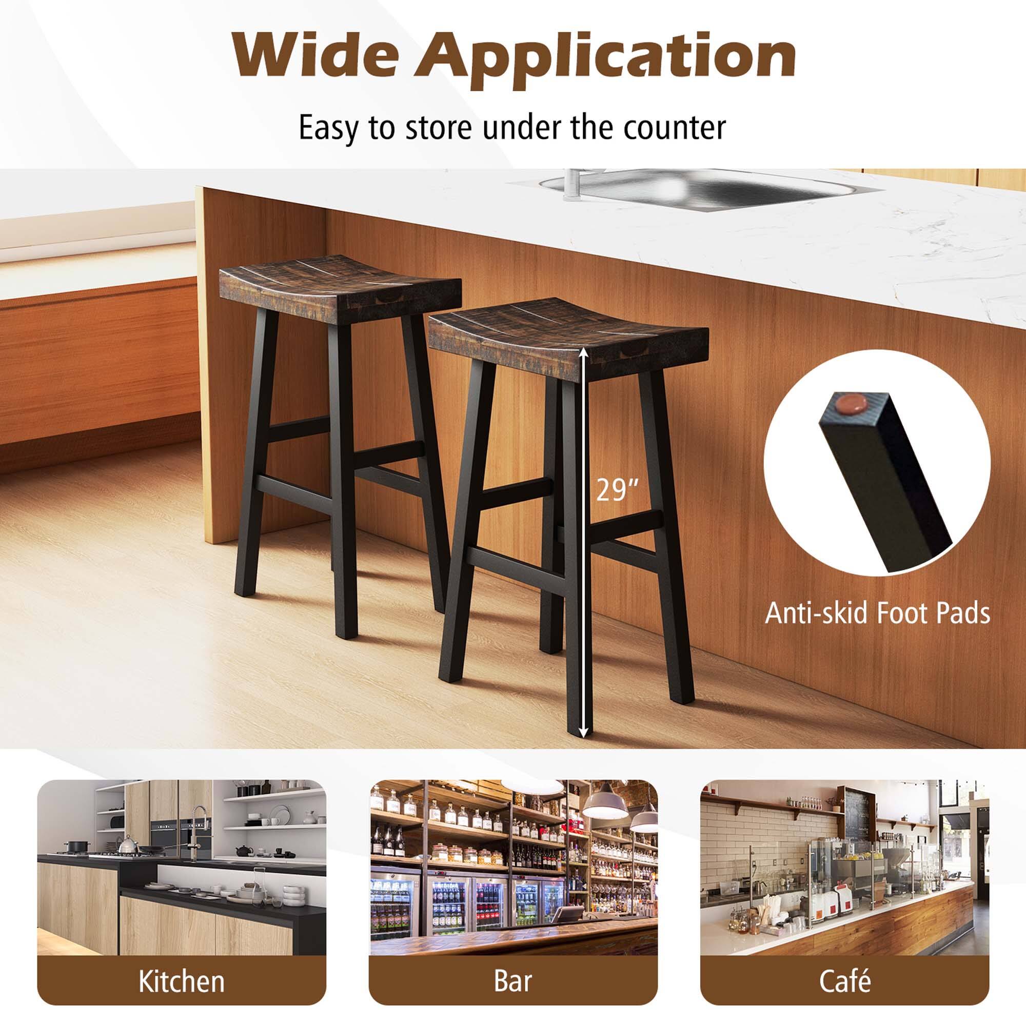 Wide Application: Easy to store under the counter, 29" Anti-skid Foot Pads, Kitchen, Bar, Café.