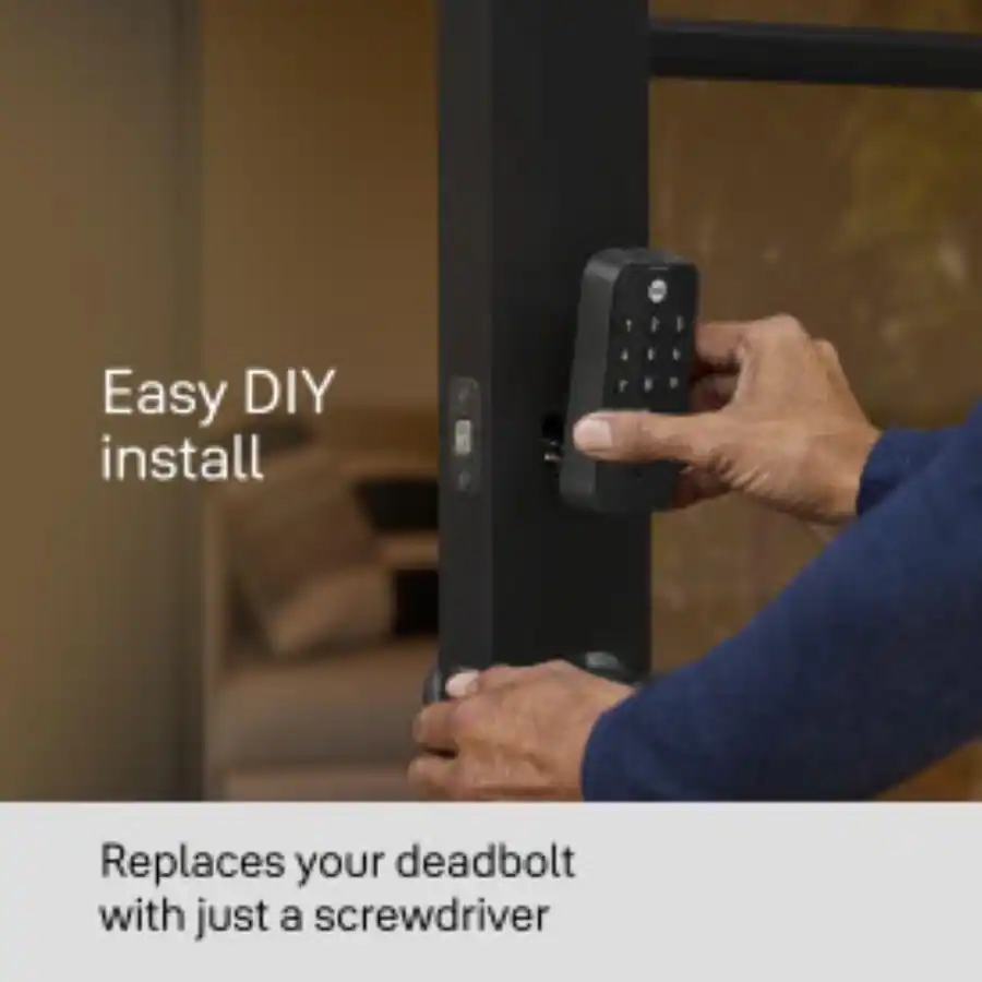 Keycode Deadbolts Yale Code Keypad Deadbolt Black Suede YED210-NR-BSP - Best Buy