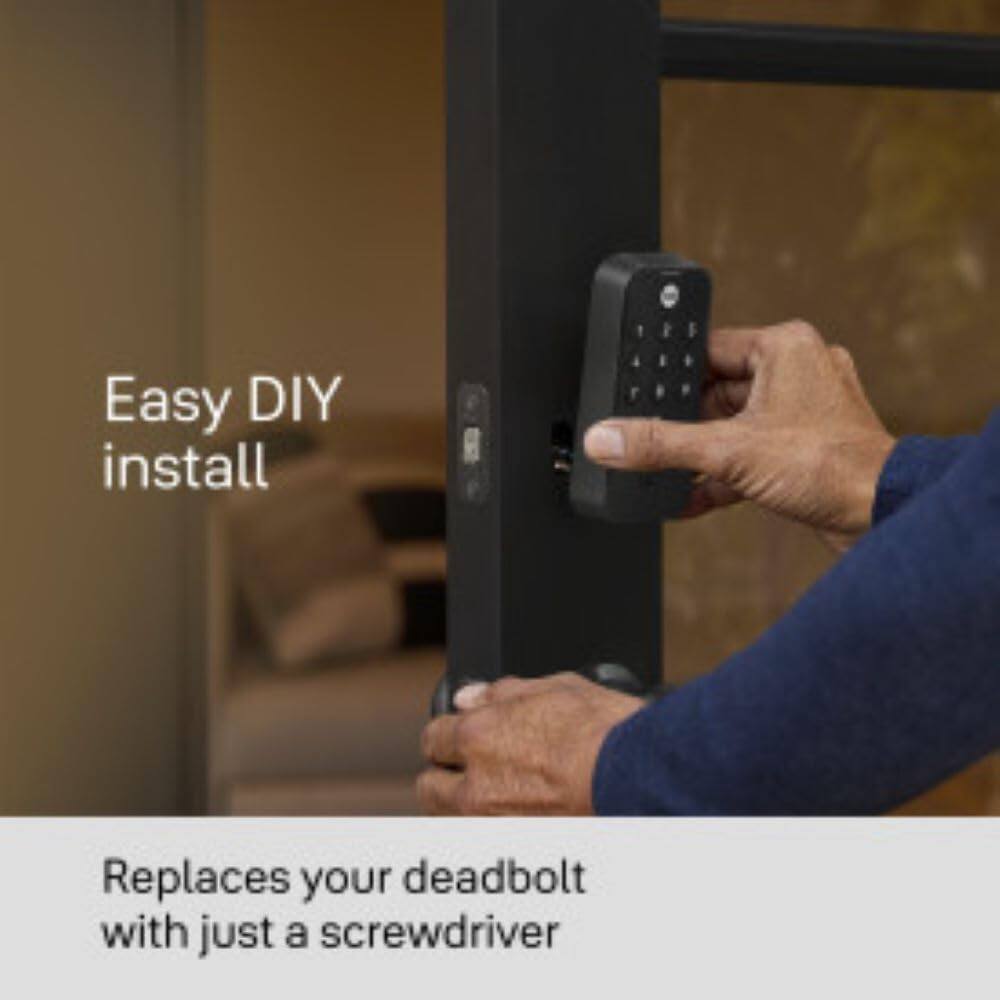 Easy DIY Installation: Replaces your deadbolt with just a screwdriver.