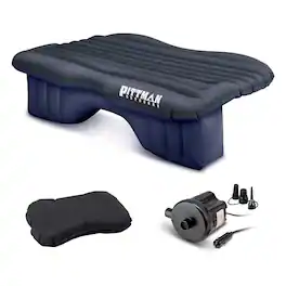 Pittman Outdoors - Backseat Air Mattress, 55” Airbed for Mid-Size Vehicles - Black