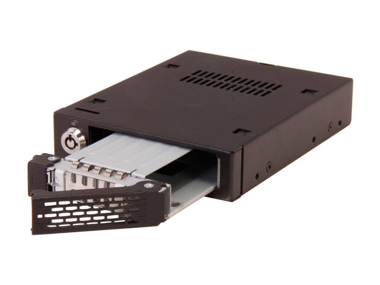 Alt View 4. Icy Dock - Icy Dock ToughArmor MB991SK-B Drive Enclosure - Serial ATA Host Interface Internal - Matte Black - 1 x Total Bay - 1 x.