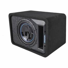 Memphis Car Audio - Memphis Audio PRXE12SFT - PRX Single 12" Loaded 1 OR 2 Ohm Enclosure with RGB LEDs - Black/Gray