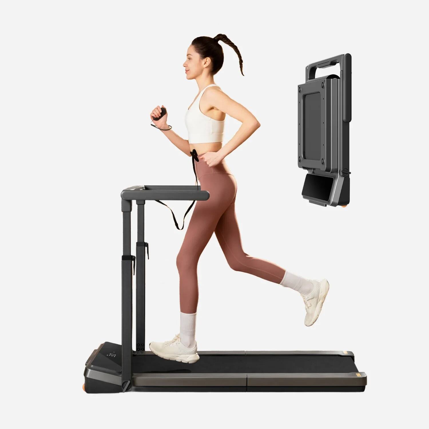 Alt View 2. WalkingPad - WALKINGPAD Z3 HYBRID+ FOLDABLE TREADMILL - Black.