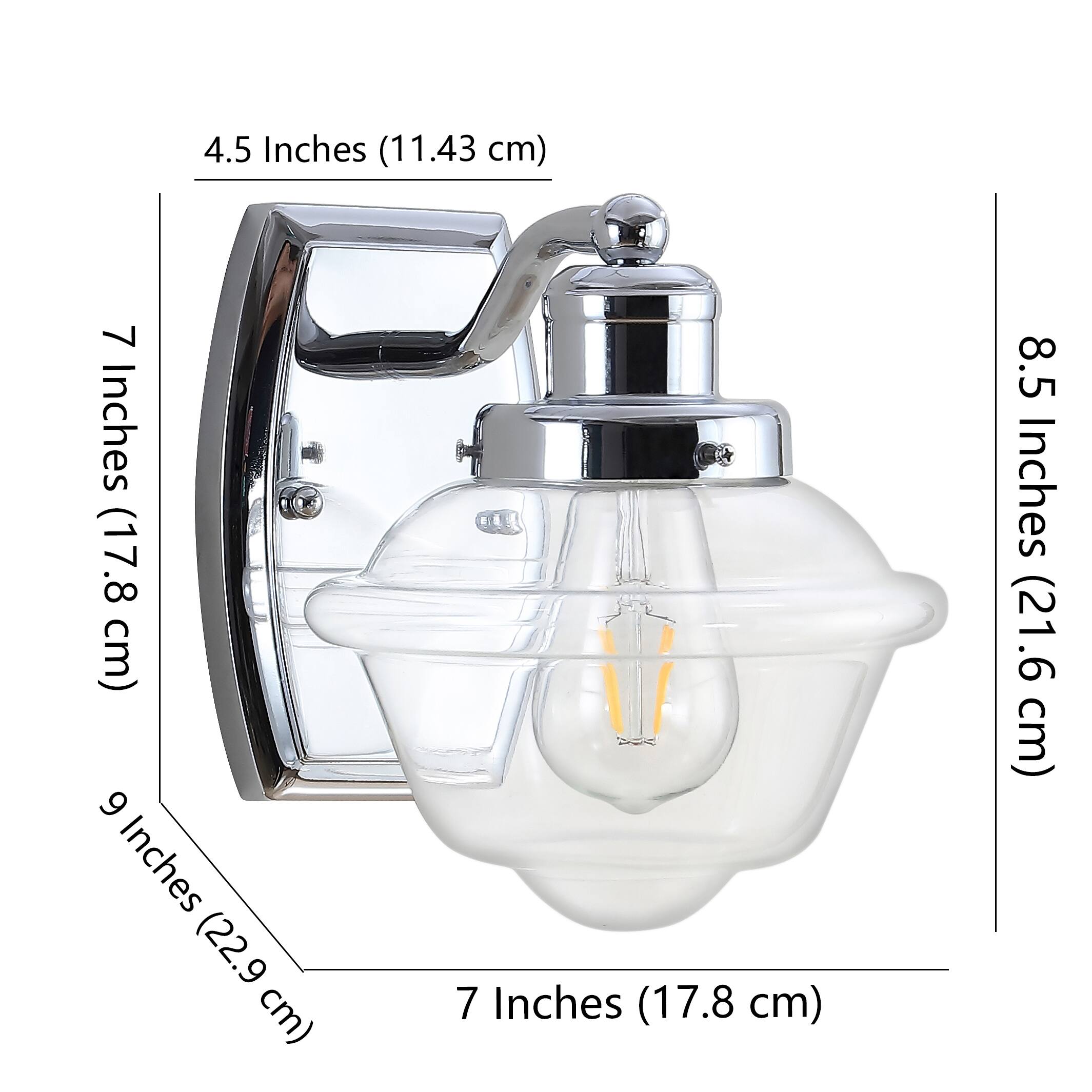 4.5 Inches (11.43 cm)  
7 Inches (17.8 cm)  
6 Inches (22.9 cm)  
7 Inches (17.8 cm)  
8.5 Inches (21.6 cm)