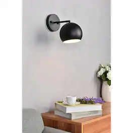 Living District - Othello 1 light wall sconce - Black