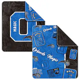 Logo Brands - Orlando Magic 50" x 60" Dream Weave Throw Blanket - Blue