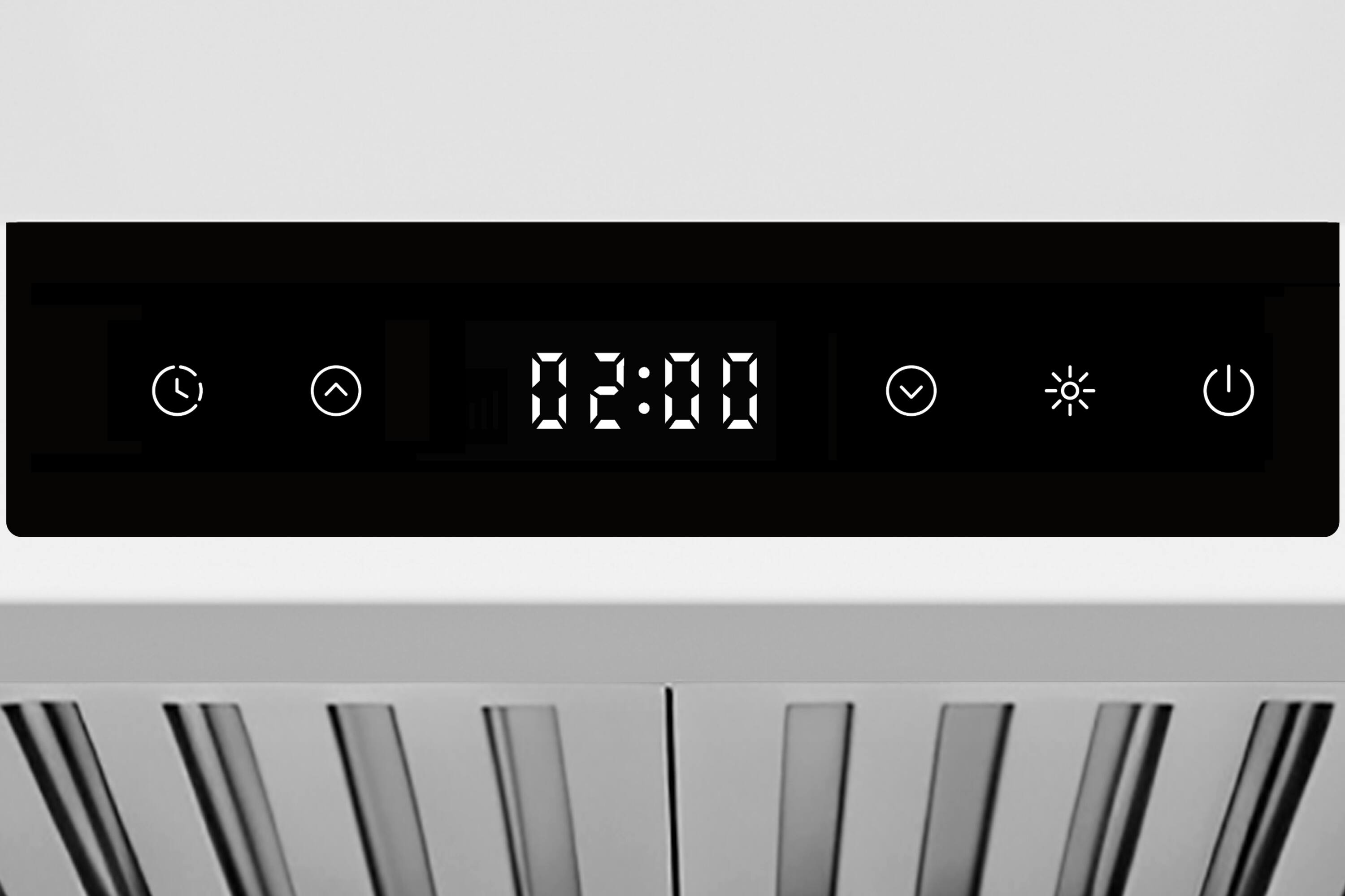 Alt View 4. Hauslane - Hauslane Range Hood Wall Mount 30" Ducted or Ductless Kitchen Vent Hood - WM538 - Matte White.