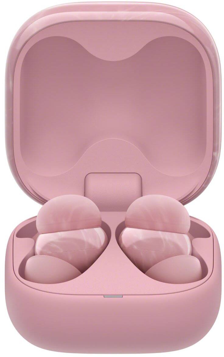 Alt View 1. Sony - LinkBuds Fit True Wireless Noise Canceling Earbuds - Pink.