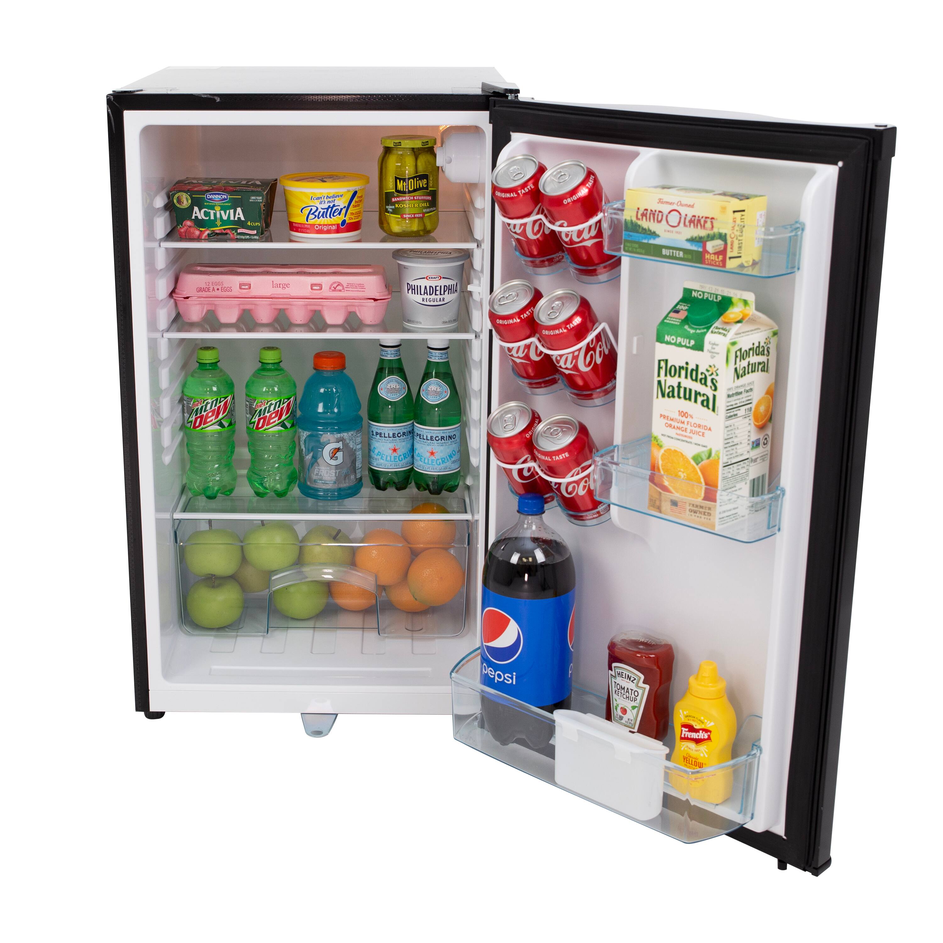Alt View 11. Avanti - 4.4 cu. ft. Compact Refrigerator, Mini-Fridge, in - Black.