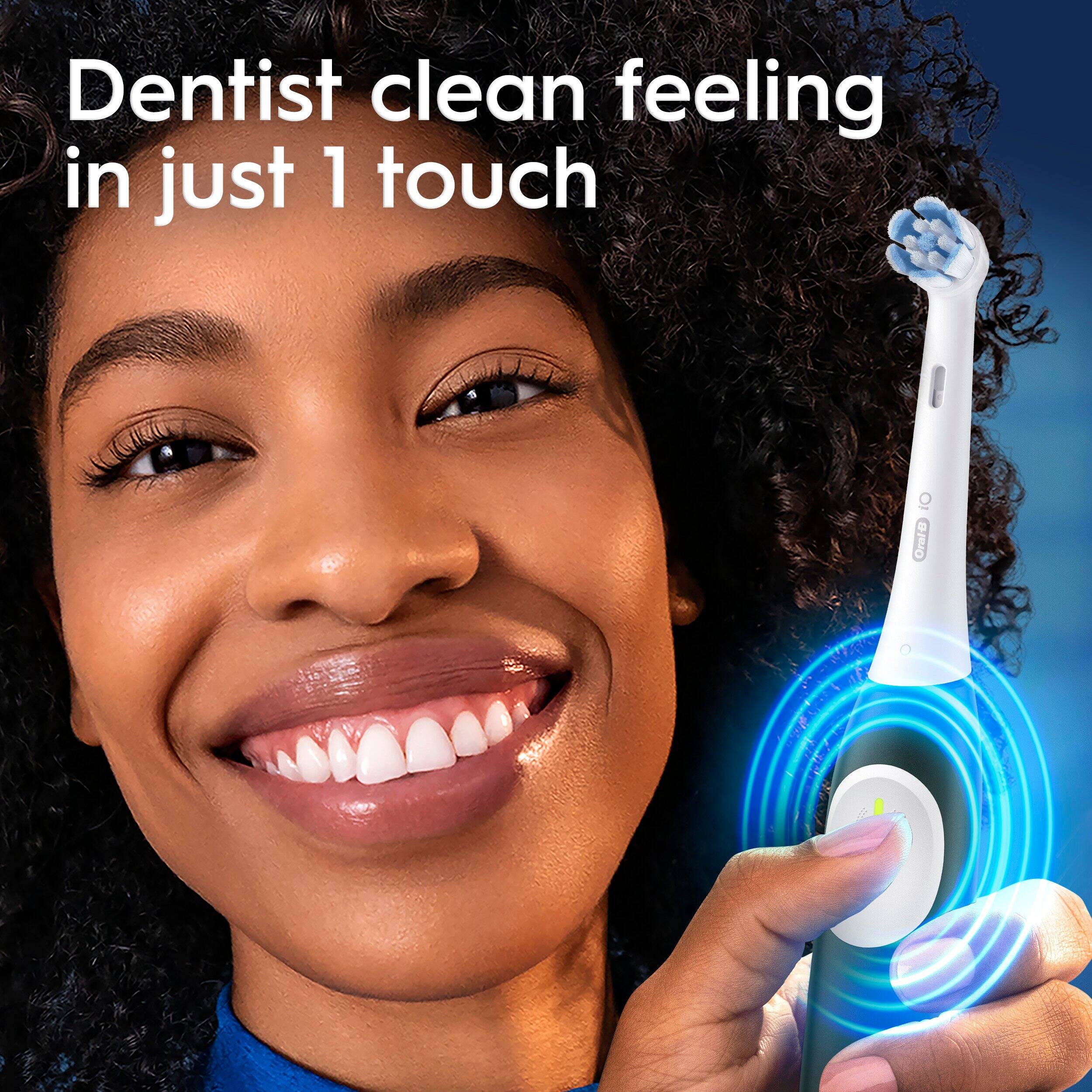 Dentist clean feeling in just 1 touch Oral-B.