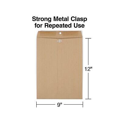 Strong Metal Clasp for Repeated Use  
12" x 9"