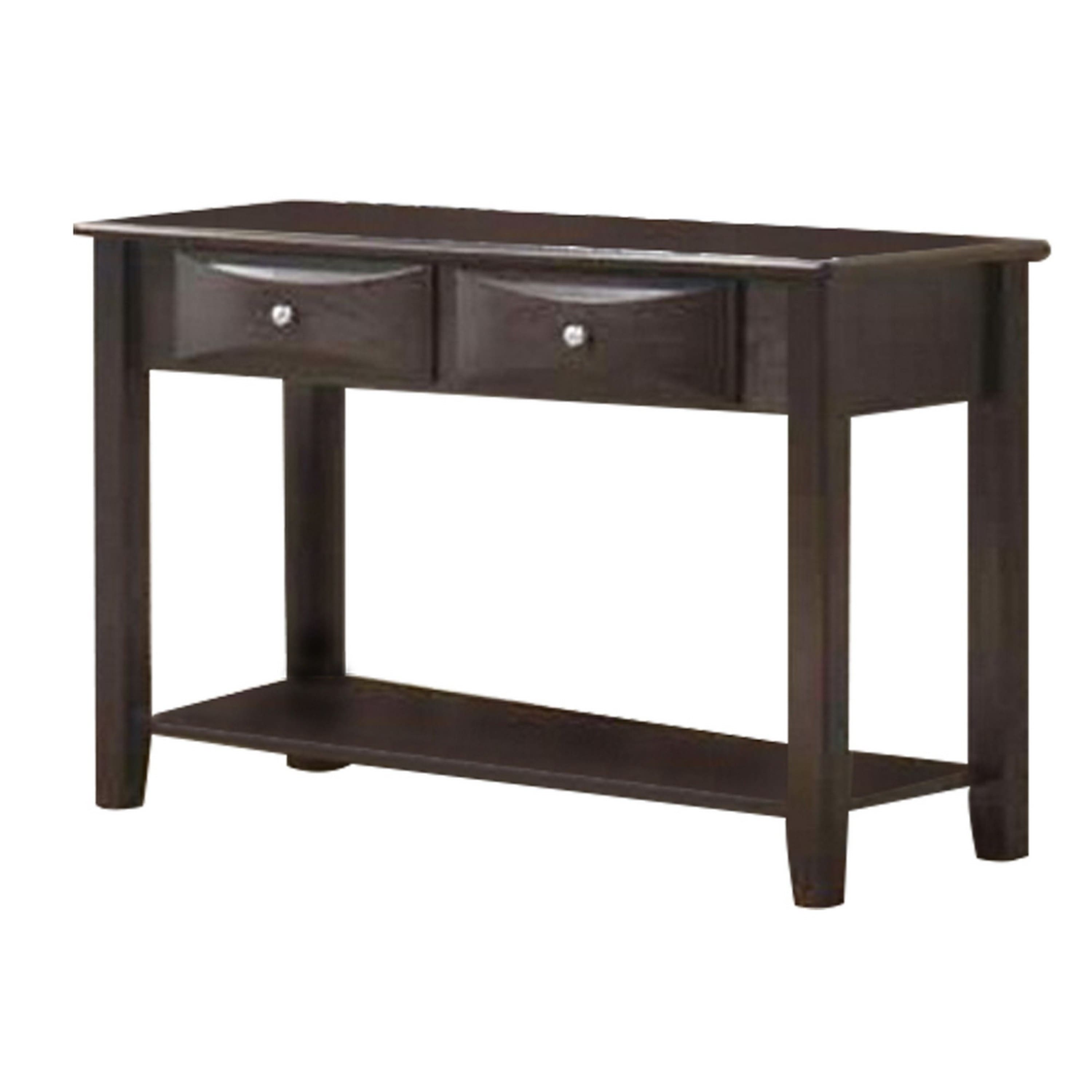 Manhattan Lane - Wooden Console Table with 2 Spacious Drawers - Brown