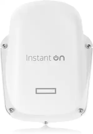 Front. HPE Networking Instant On - HPE Networking Instant On AP27 Dual Band IEEE 802.11ax 1.46 Gbit/s Wireless Access Point - Outdoor (s1t36a) - white.