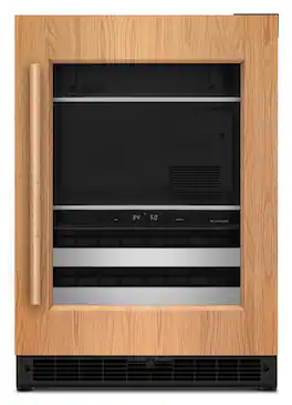 KitchenAid - 24" Panel-Ready Beverage Center - Custom Panel Ready