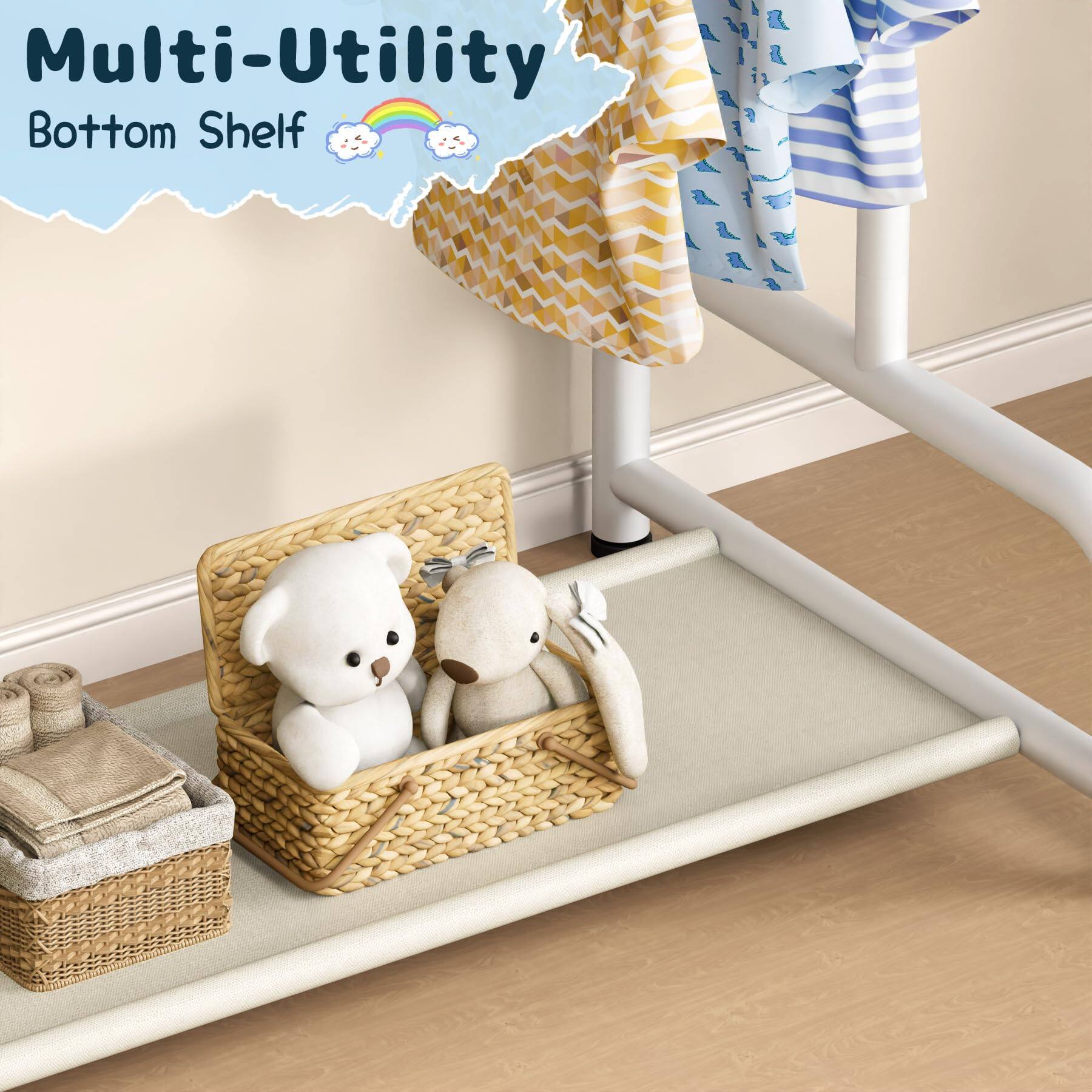 Multi-Utility  
Bottom Shelf