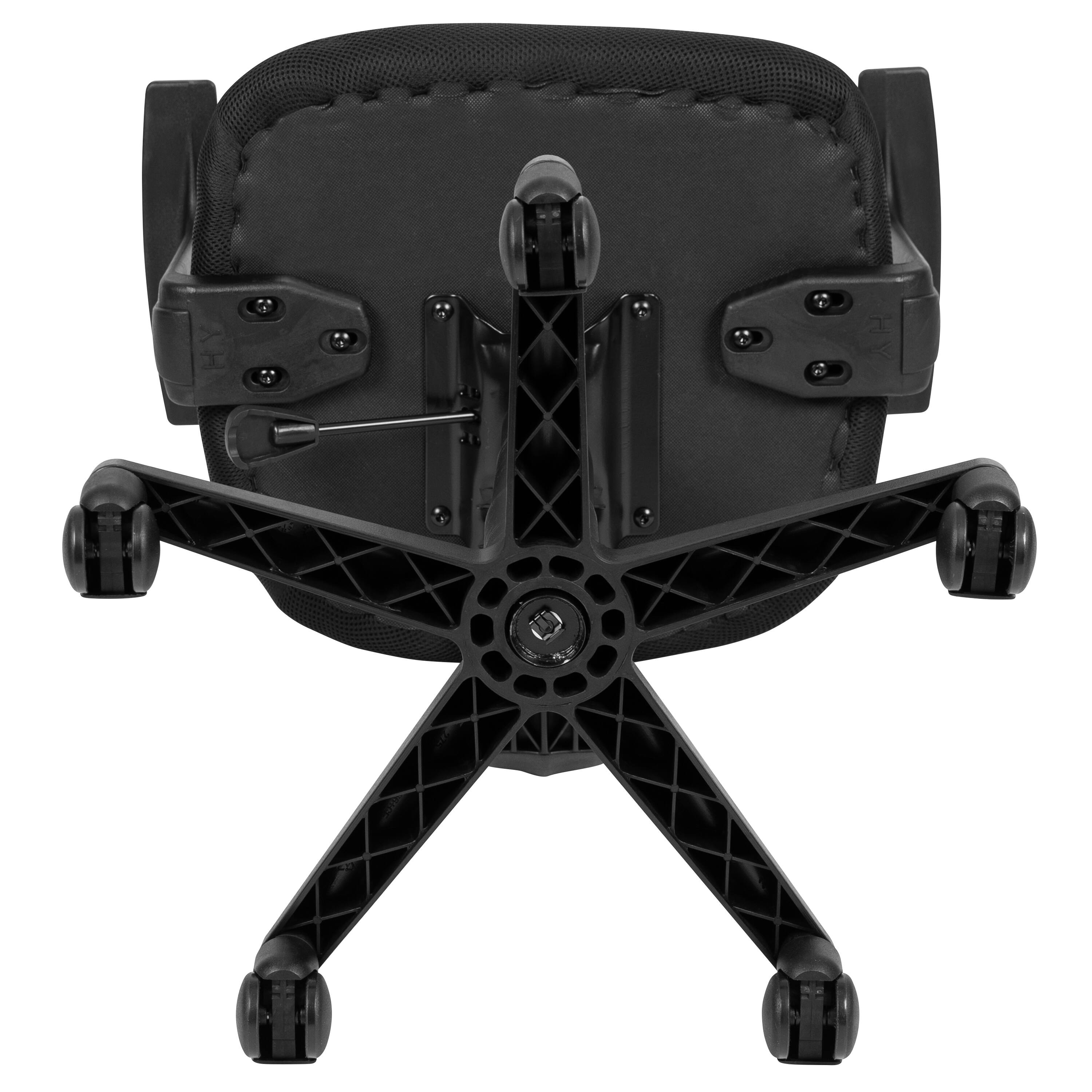 Alt View 9. Emma + Oliver - Pivot Back Mesh Swivel Task Office Chair with Arms - Black.